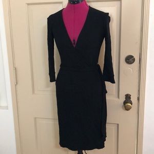 Classic LBD DVF wrap dress